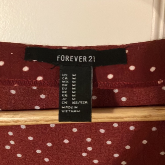 Forever 21 Polka Dot Button Down Dress - Picture 3 of 3